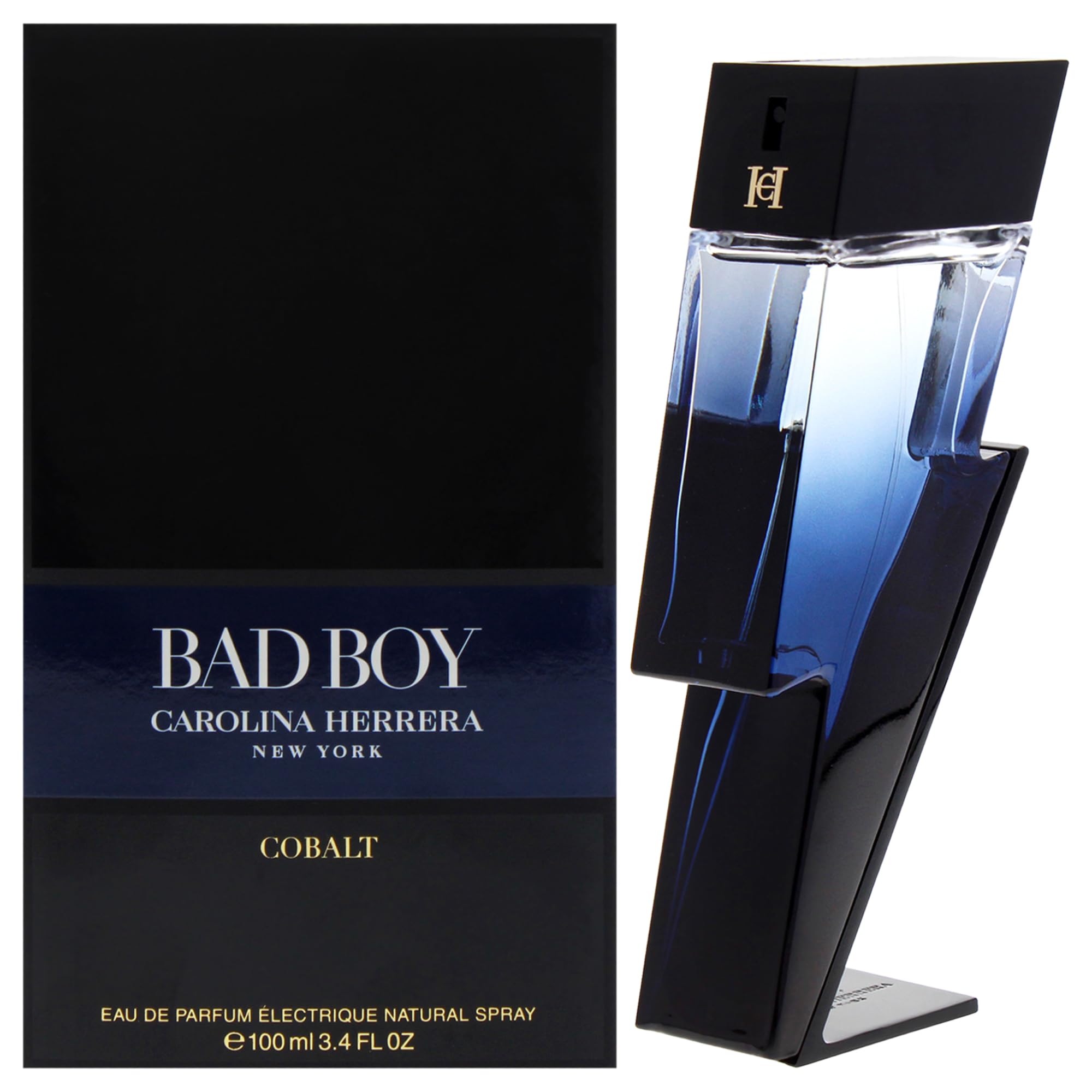 Carolina Herrera Bad Boy Cobalt Eau de Parfum for Men – 3.4 oz
