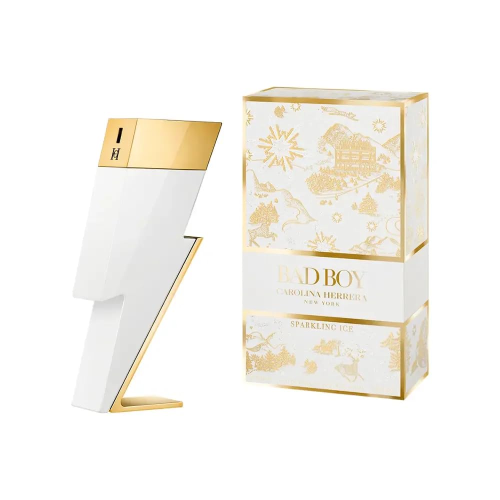 Carolina Herrera Bad Boy Sparkling Ice Collector's Edition for Men – Eau de Toilette, 3.4 oz