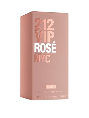 Carolina Herrera 212 VIP Rosé for Women – Fresh Champagne Rosé, Peach Blossom, 2.7 Oz EdP