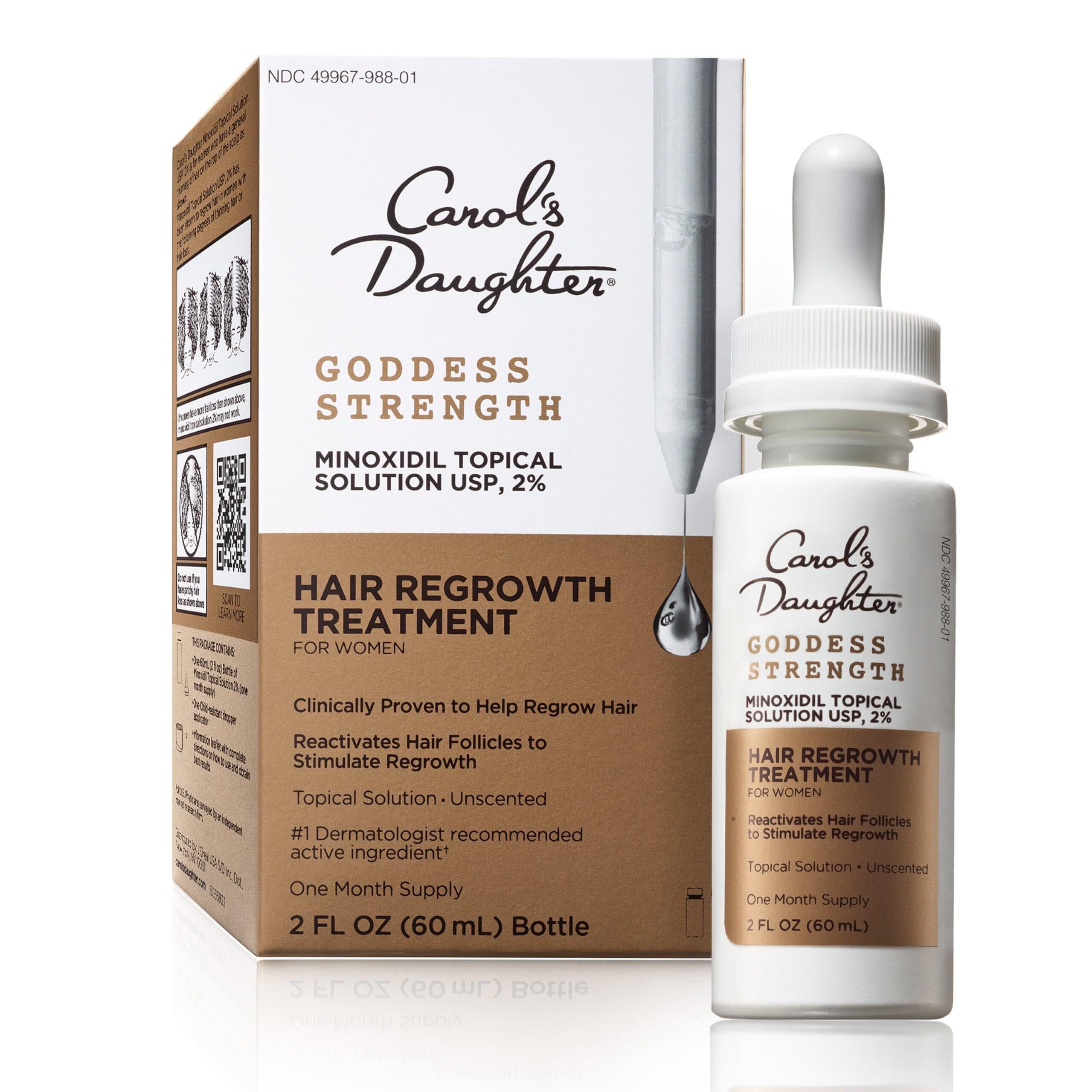 Carol's Daughter Goddess Strength Hair Regrowth Treatment for Women, 2% Minoxidil, 2 oz