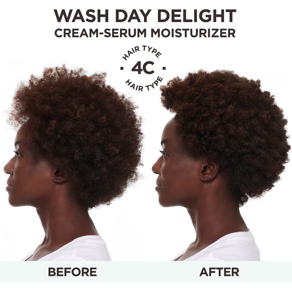 Carol's Daughter Wash Day Delight Cream Serum Moisturizer for Curly Hair – Anti-Frizz, Aloe & Glycerin, 6.8 fl oz