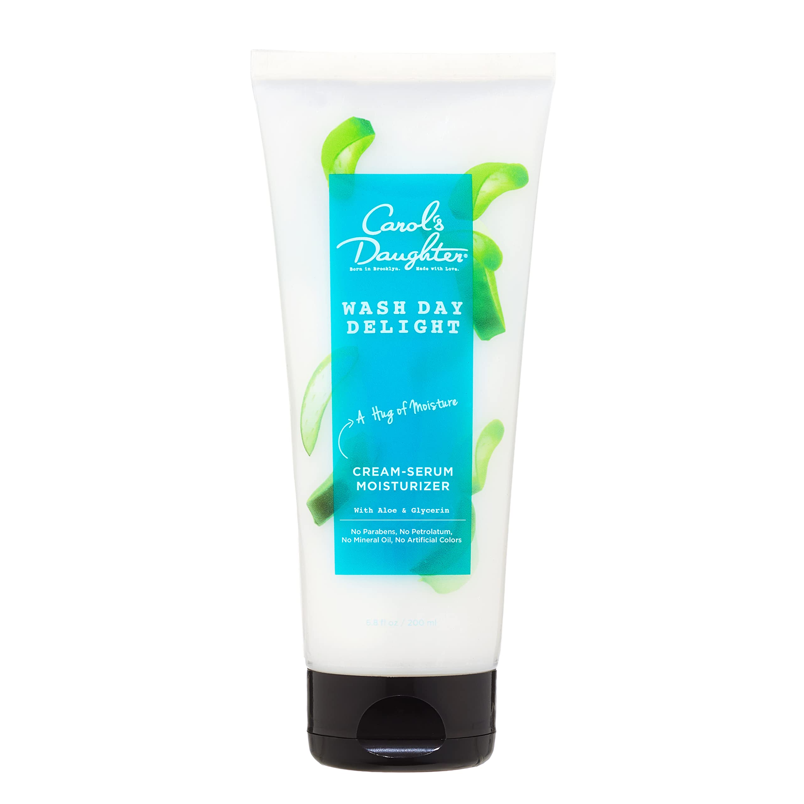 Carol's Daughter Wash Day Delight Cream Serum Moisturizer for Curly Hair – Anti-Frizz, Aloe & Glycerin, 6.8 fl oz