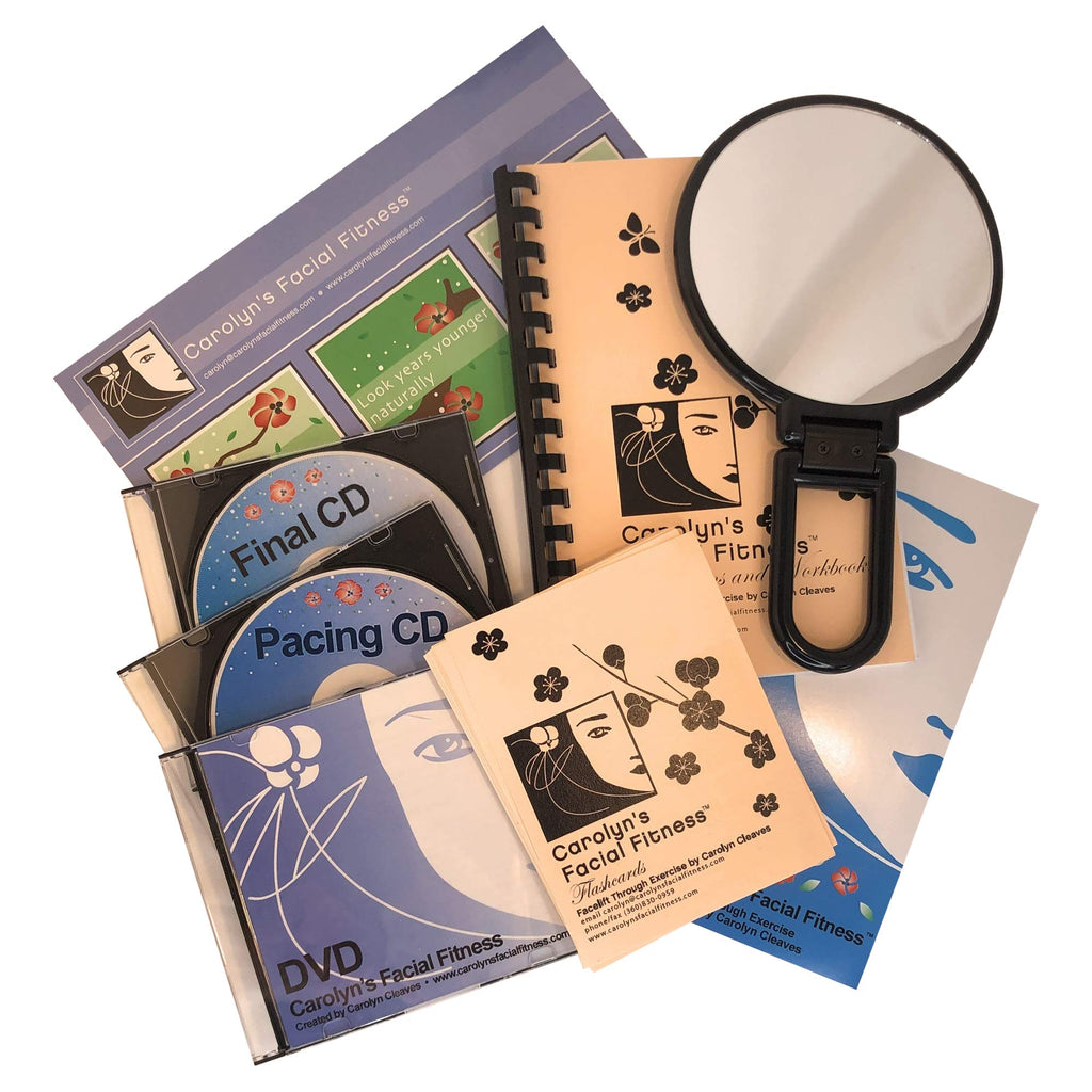 Carolyn's Facial Fitness - Full Kit with DVD: 28 Easy Facial Exercises