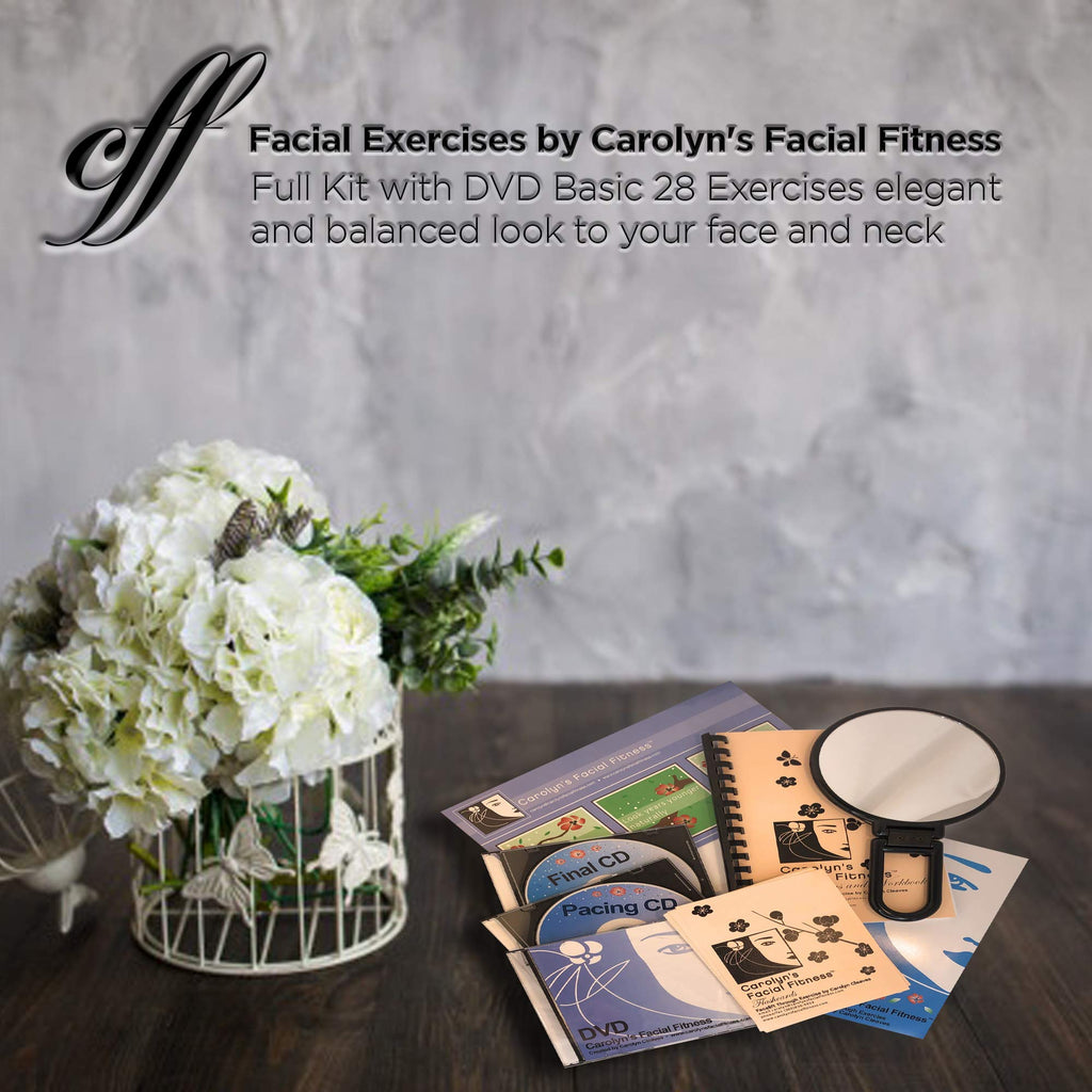 Carolyn's Facial Fitness - Full Kit with DVD: 28 Easy Facial Exercises