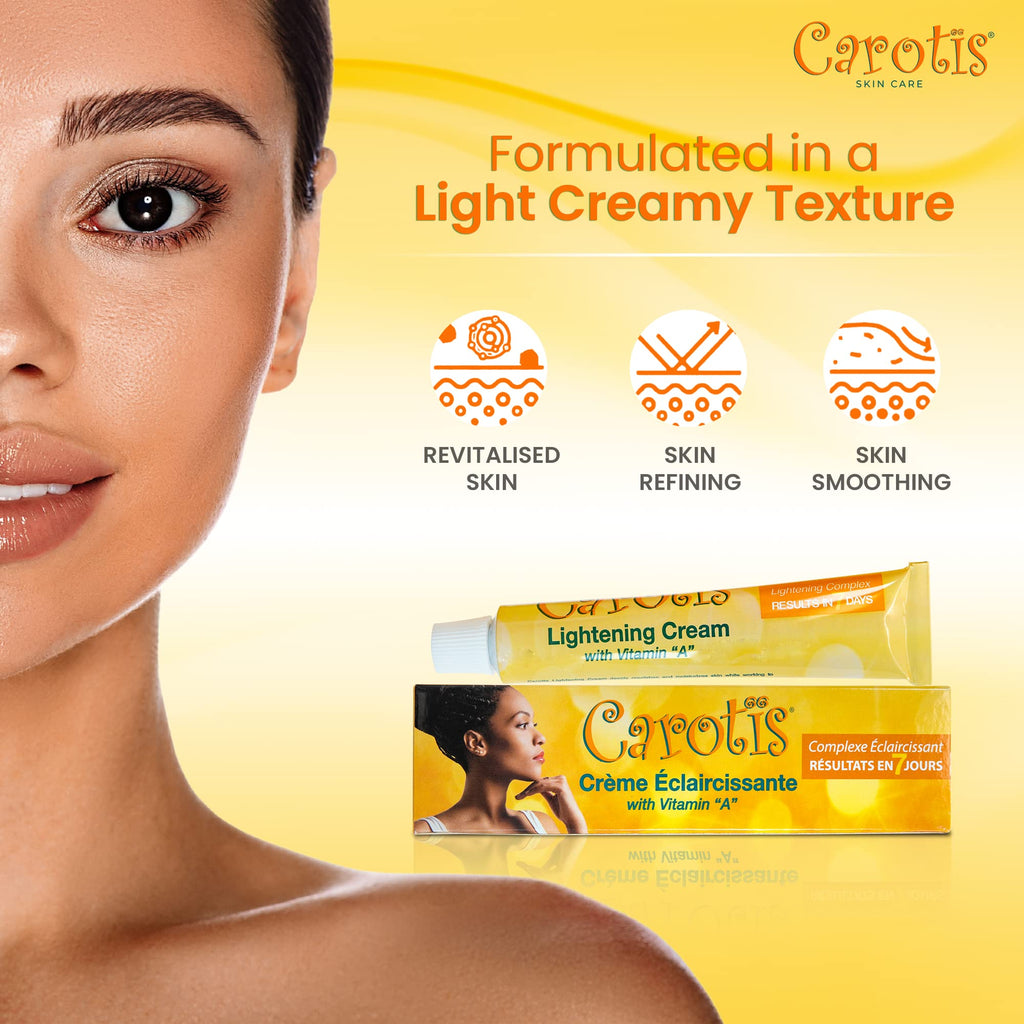CAROTÏS Skin Brightening Cream – 1 oz / 30 ml (Pack of 2)