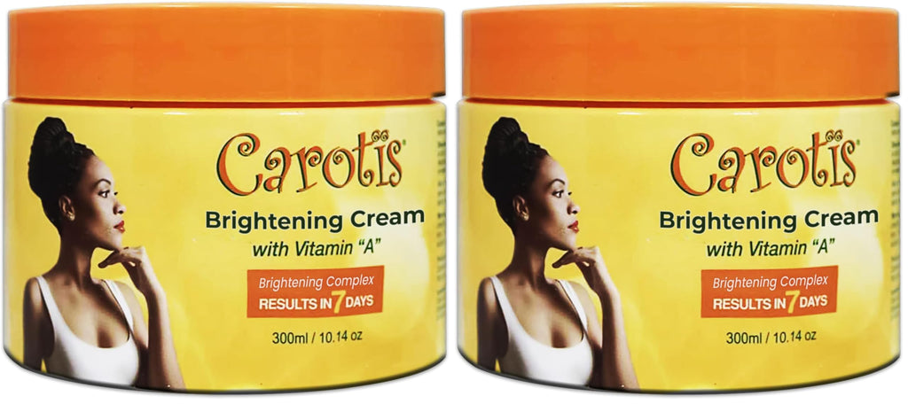 CAROTÏS Skin Brightening Cream – 2-Pack, 300ml Each, 7-Day Night Cream with Vitamin A