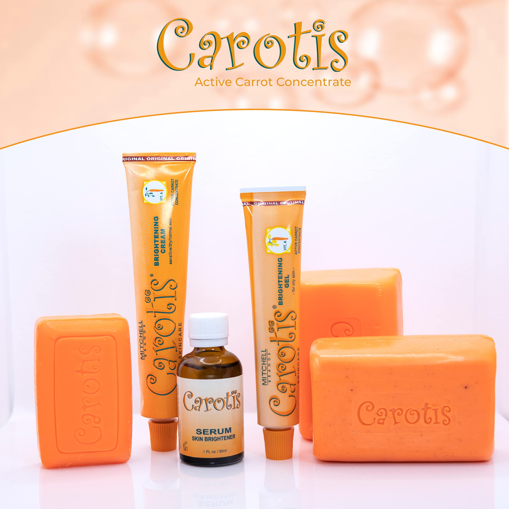 CAROTÏS Exfoliating Soap 200g – Pack of 2, Vitamin A & Carrot Oil for Radiant Skin