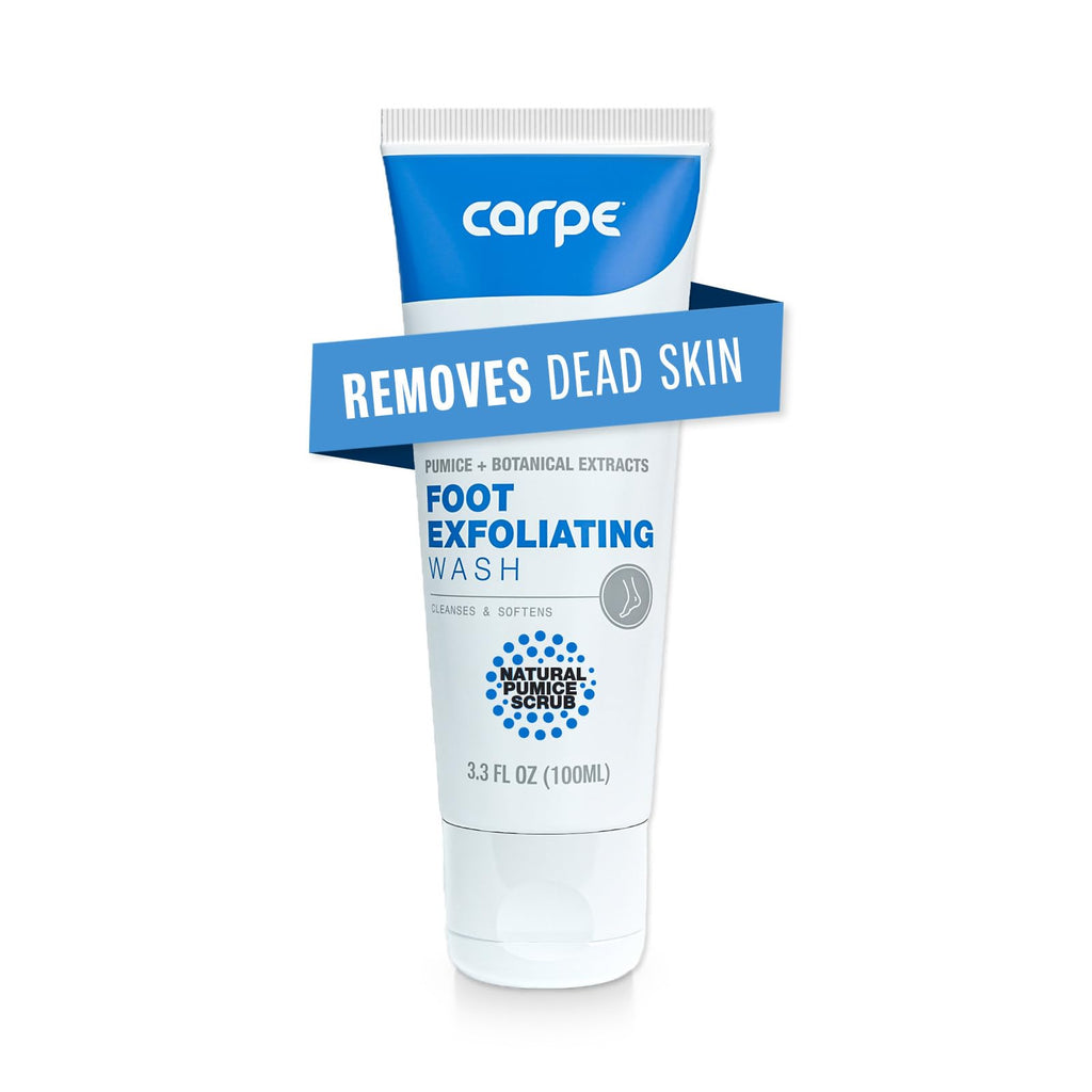 Carpe Exfoliating Foot Scrub – Odor Protection & Minty Fresh Feet
