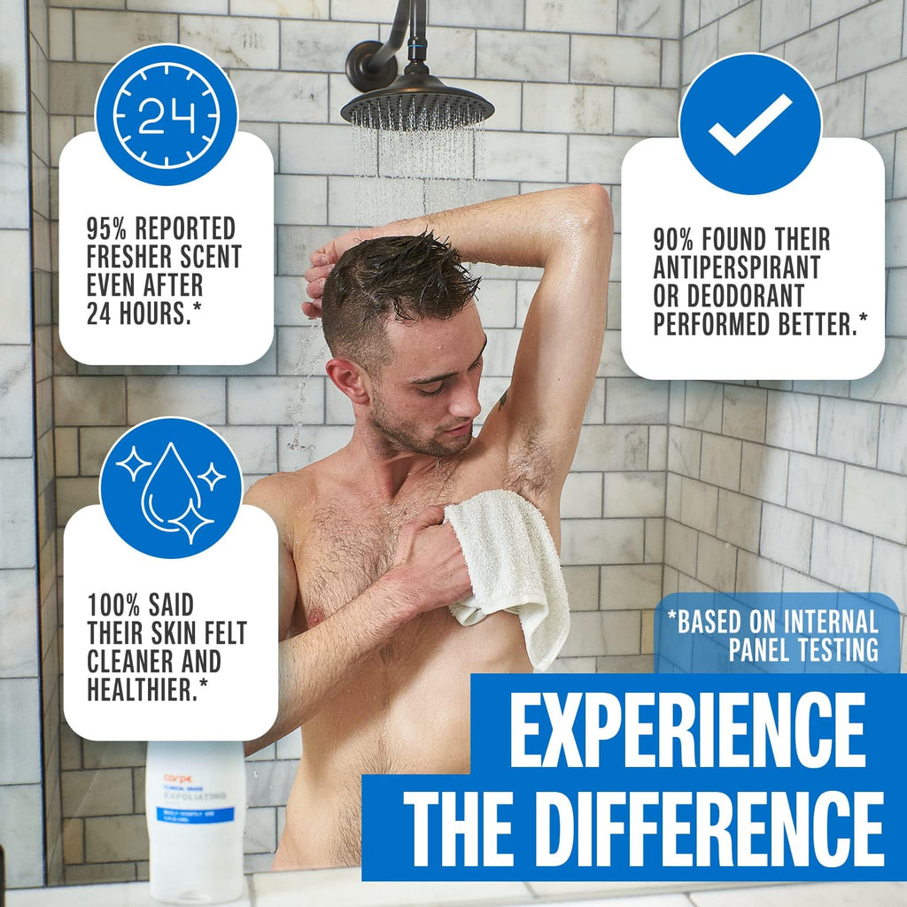 Carpe Exfoliating Underarm Scrub – Odor Protection & Mint Freshness (3 Pack)