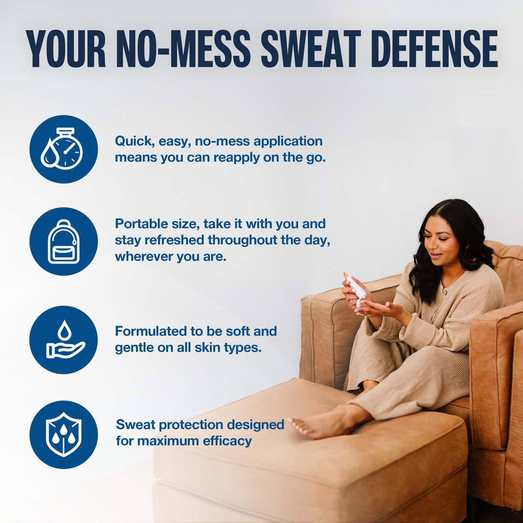 Carpe Sweat Absorbing Foot Lotion with Applicator – Dermatologist-Recommended Foot Sweat & Odor Solution