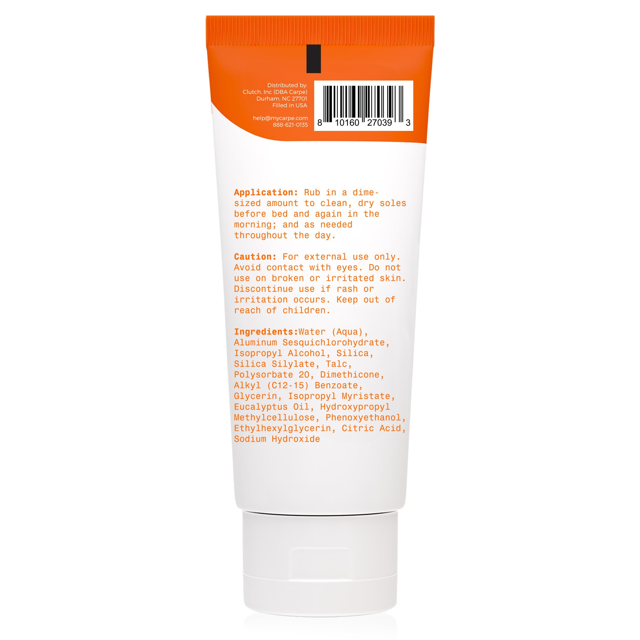 Carpe Sweat Absorbing Foot Lotion with Applicator – Dermatologist-Recommended Foot Sweat & Odor Solution