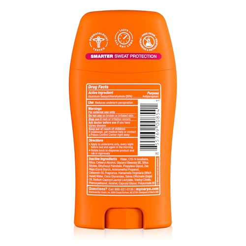 Carpe Rose Water Underarm Antiperspirant for Women – 72-Hour Sweat & Odor Protection (3 Pack)