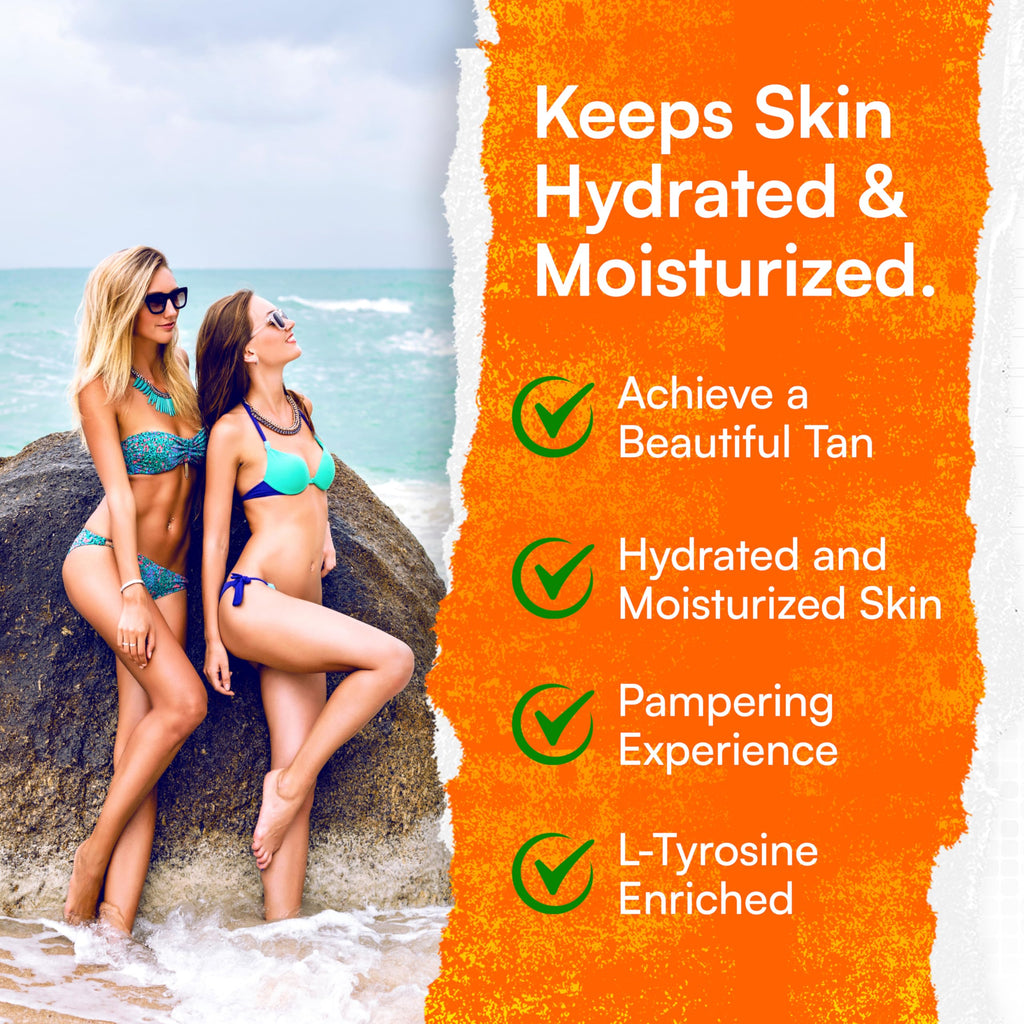 Carrot Sun Tanning Accelerator – 350ml Carotene Gel with Natural Carrot Oil | SPF0