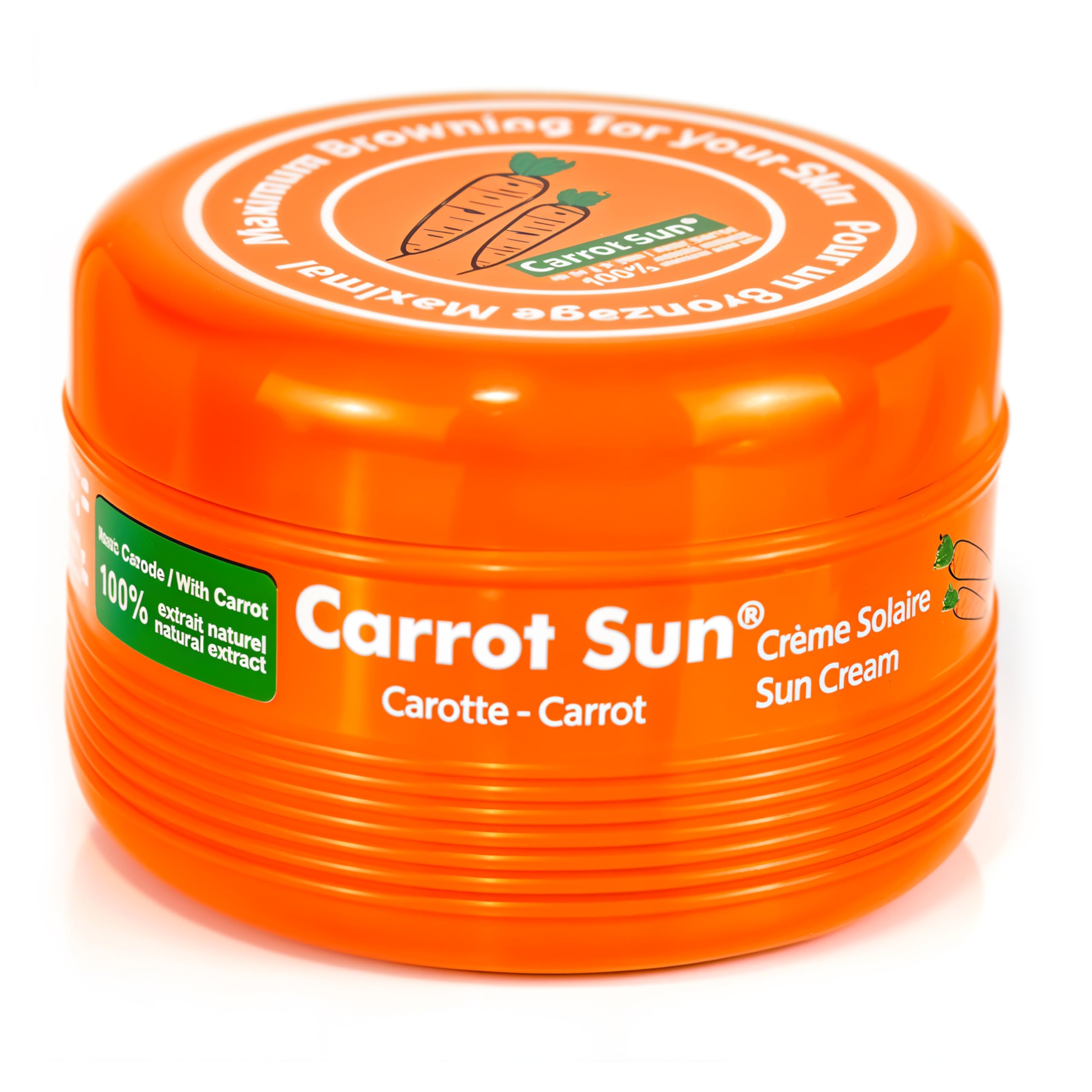 Carrot Sun Tanning Accelerator – 350ml Carotene Gel with Natural Carrot Oil | SPF0