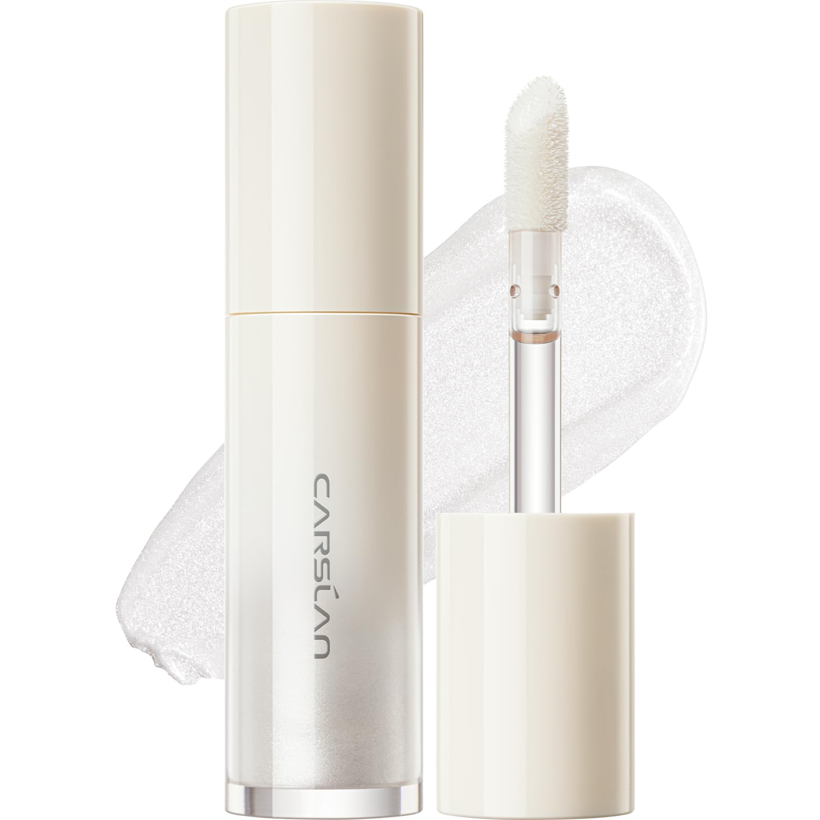 CARSLAN 3D Liquid Highlighter – Dewy Glow, Lightweight Illuminator (Silver Crystal)