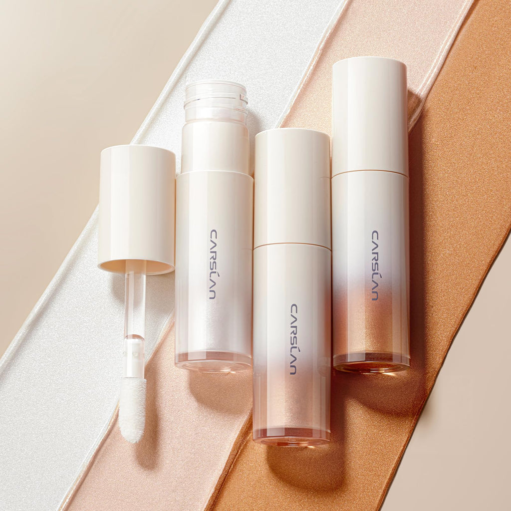 CARSLAN 3D Liquid Highlighter - Bronze Cold, Lightweight Dewy Glow
