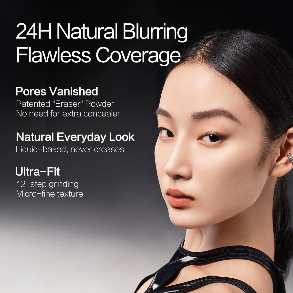 CARSLAN Black Magnet Liquid Foundation – 24H Matte Finish, Waterproof, Buildable Coverage | W01 Warm Beige | 30ml