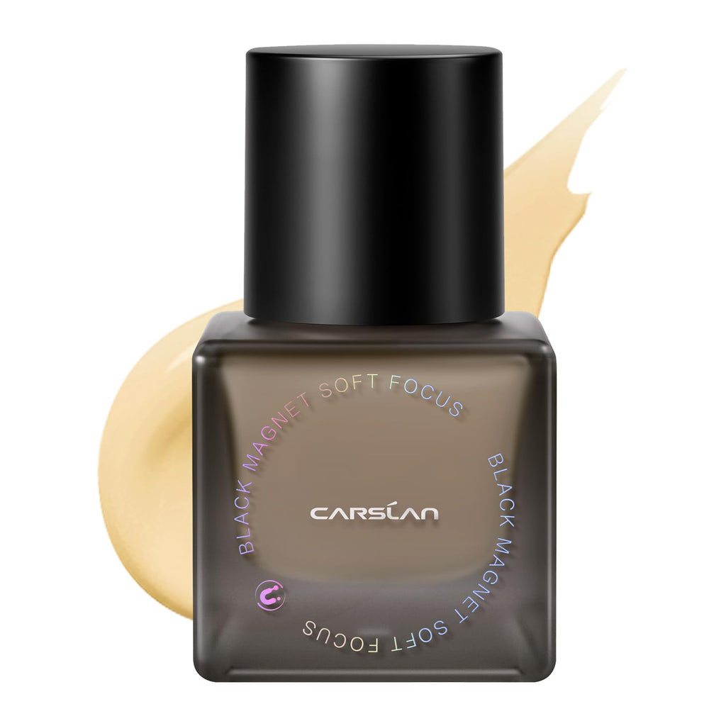 CARSLAN Black Magnet Liquid Foundation – 24H Matte, Waterproof, Buildable Coverage (30ml)