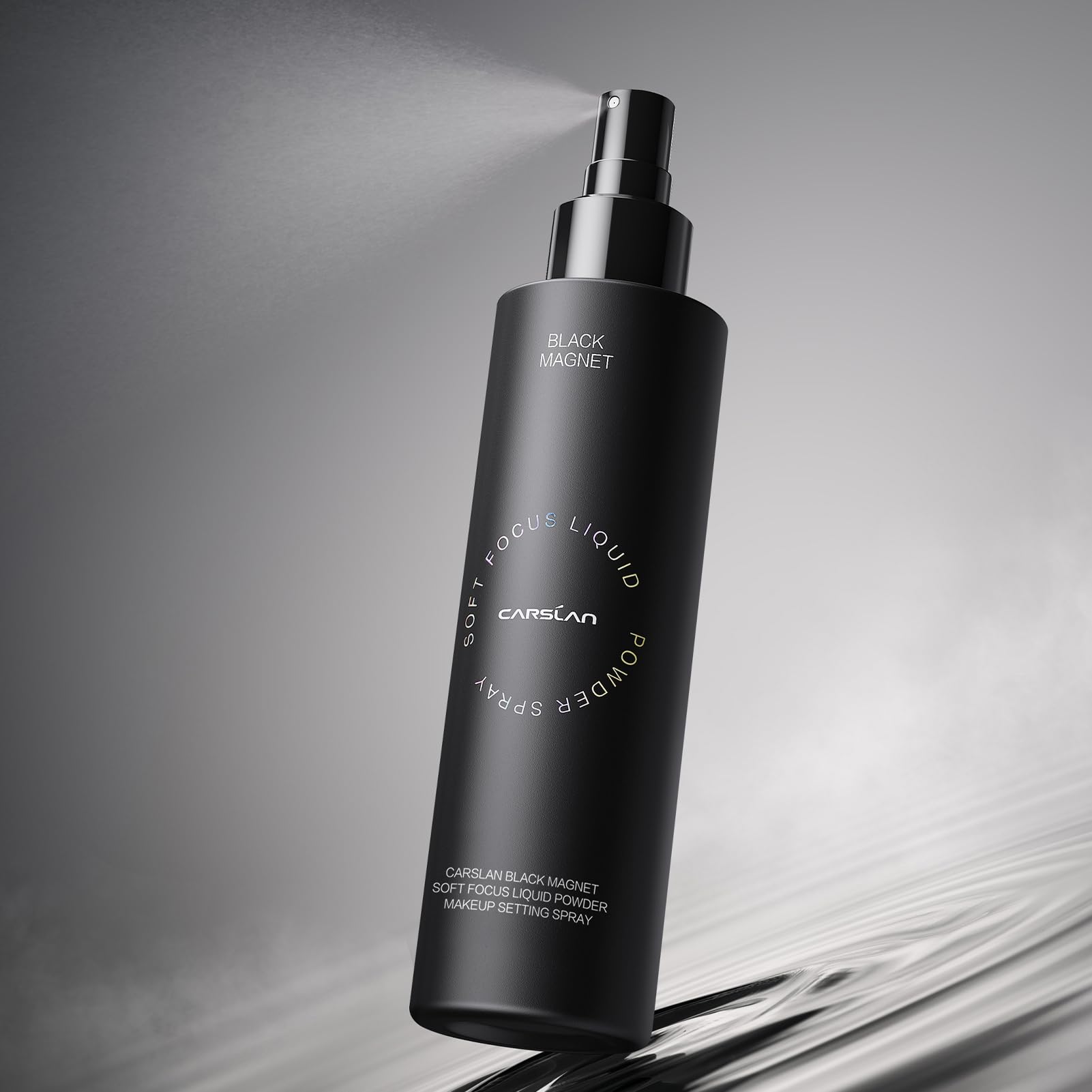 CARSLAN Black Magnet Setting Spray — 16H Matte, Waterproof, Oil Control, 100ml