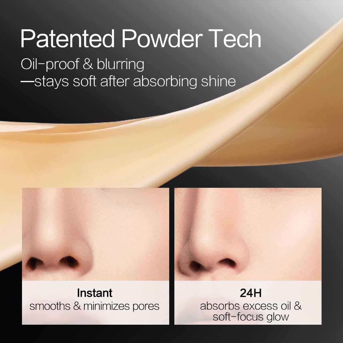 CARSLAN Black Magnet Liquid Foundation – 24H Matte, Waterproof, Buildable Coverage (30ml)