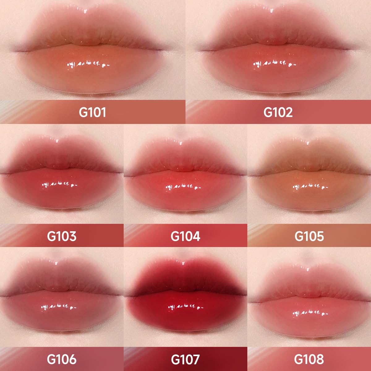 CARSLAN Hydrating Lip Gloss Serum – Moisturizing, Plumping Shine in 8 Shades