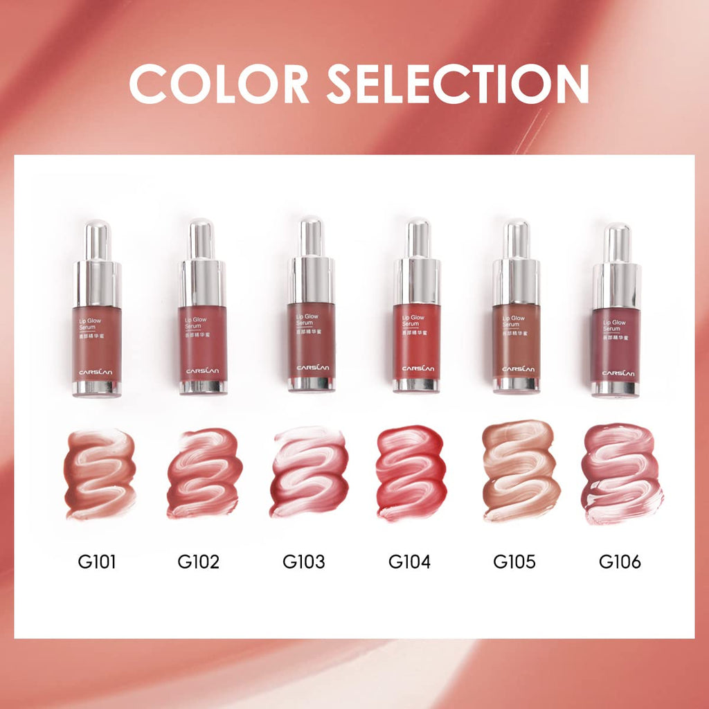 CARSLAN Hydrating Lip Gloss Serum – Moisturizing, Plumping Shine in 8 Shades