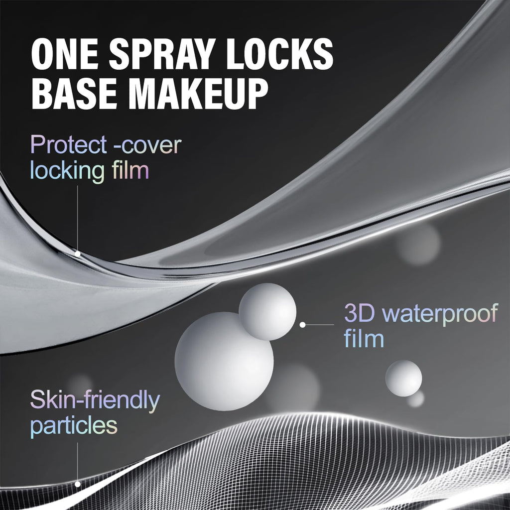 CARSLAN Black Magnet Setting Spray — 16H Matte, Waterproof, Oil Control, 100ml