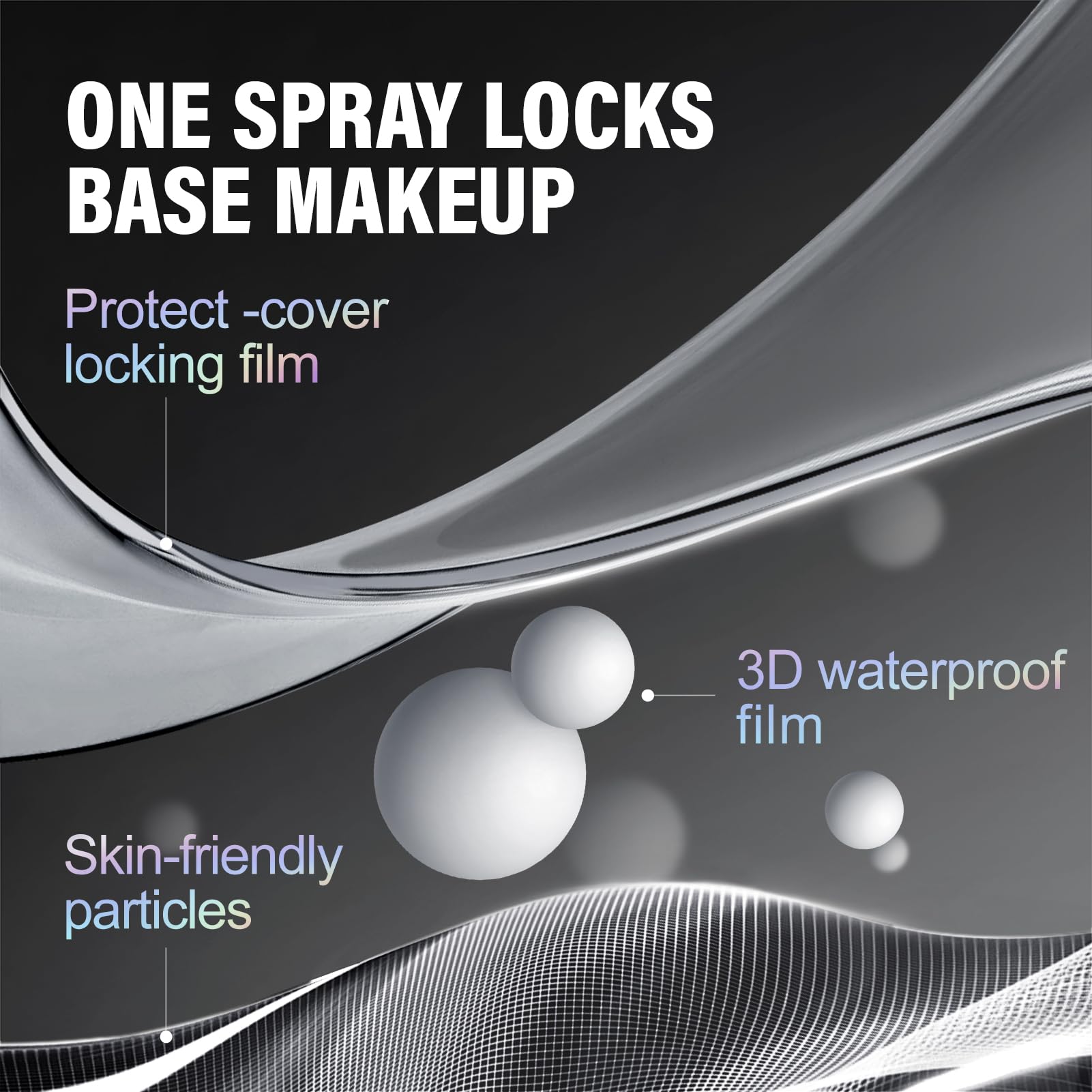 CARSLAN Black Magnet Setting Spray — 16H Matte, Waterproof, Oil Control, 100ml