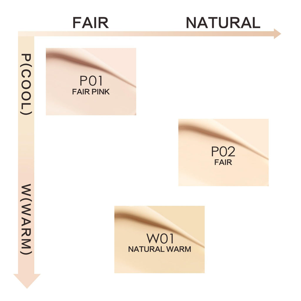 CARSLAN Lasting Air Cushion Foundation – Oil Control, Medium to Full Coverage, P01 Fair Pink (Refill Included)