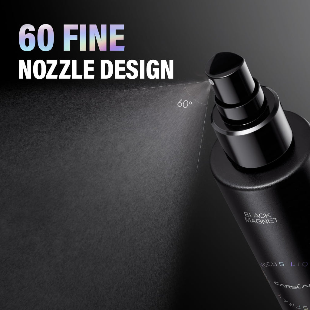 CARSLAN Black Magnet Setting Spray — 16H Matte, Waterproof, Oil Control, 100ml