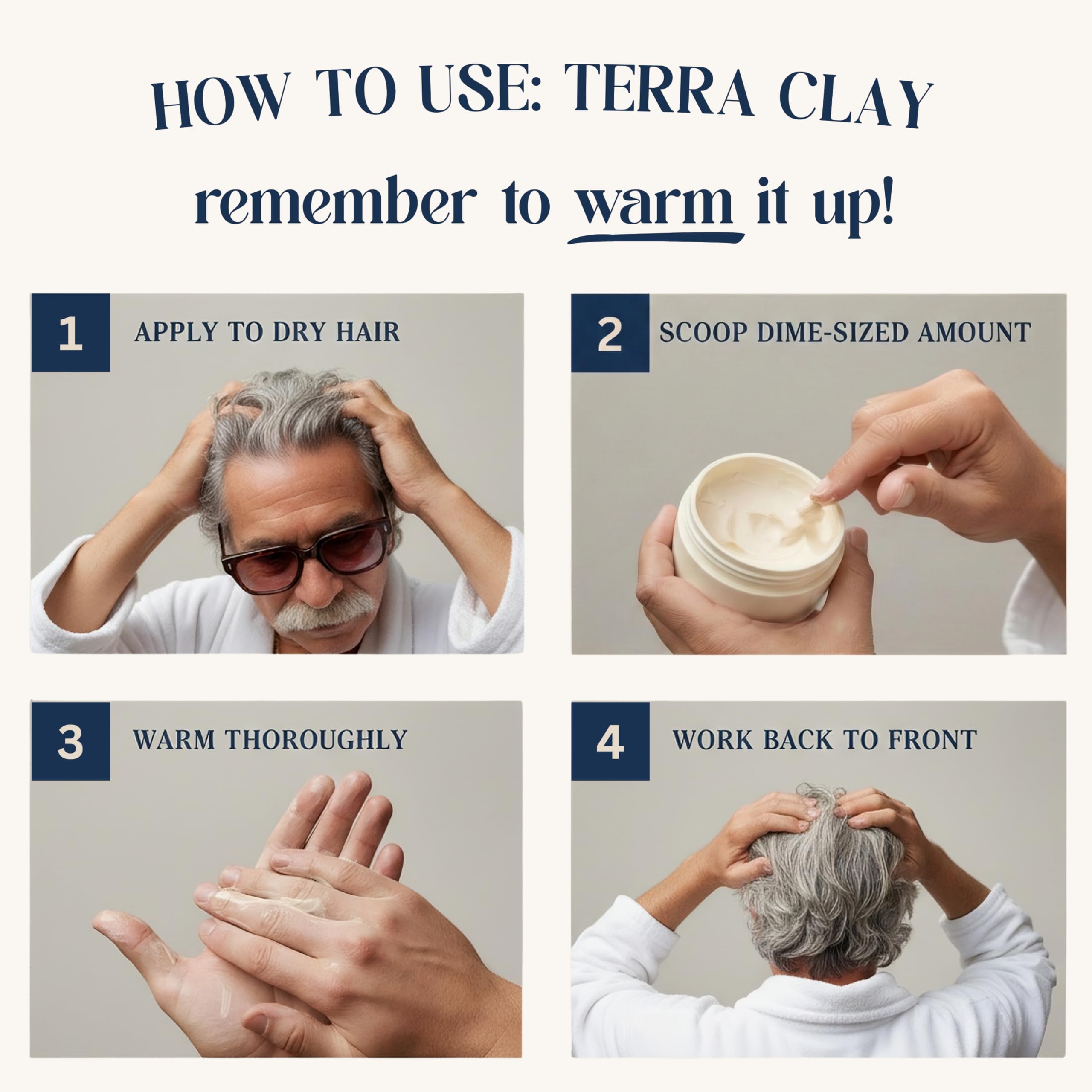 Casa Di Canio Terra Clay – Medium Hold, Low Shine, Fragrance-Free & Water-Based