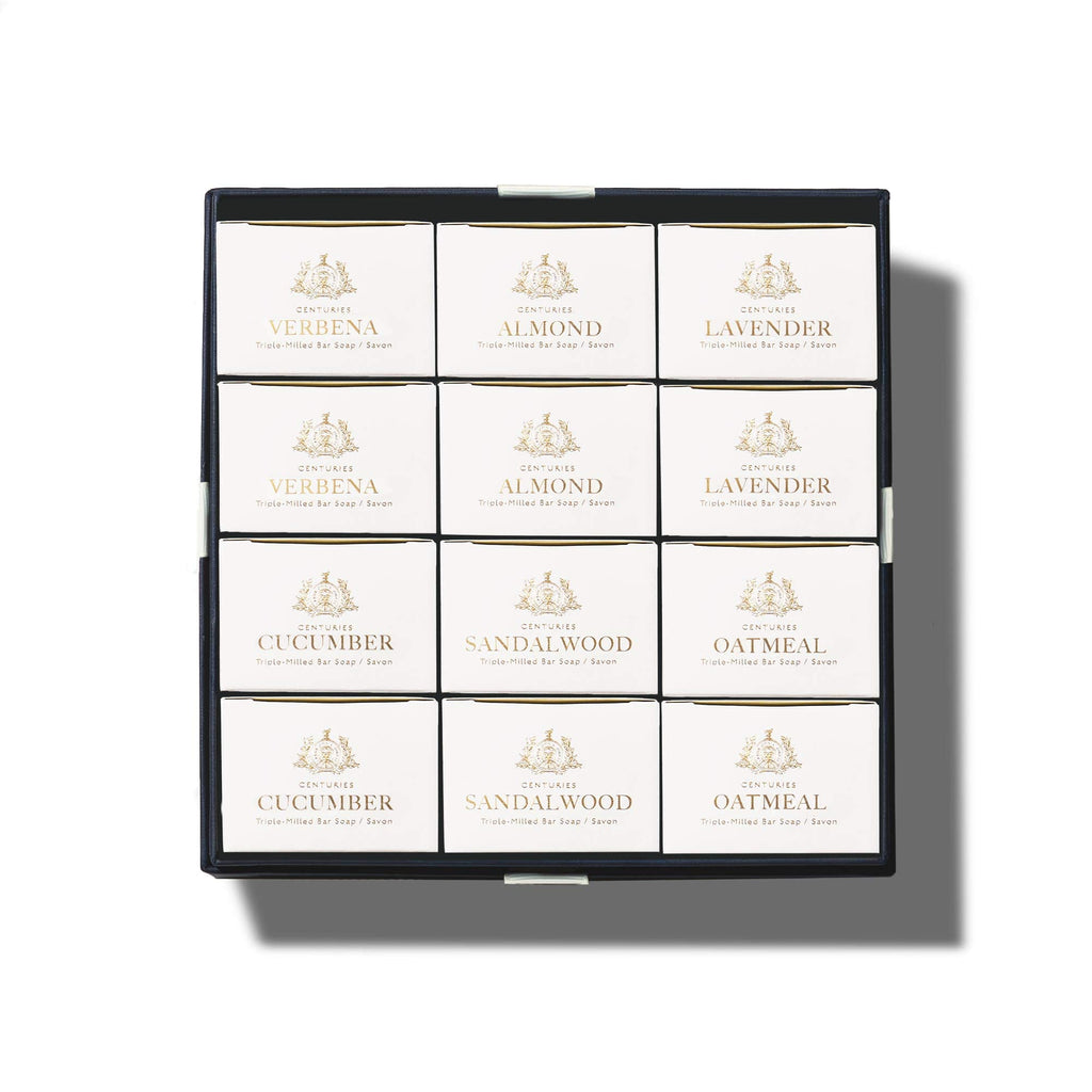 Caswell-Massey Centuries Collection Gift Set — 12 Triple-Milled Plant-Based Soaps, Made in USA