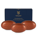 Caswell-Massey Triple-Milled Heritage Woodgrain Sandalwood Soap Set – 3 Bars, Made in USA