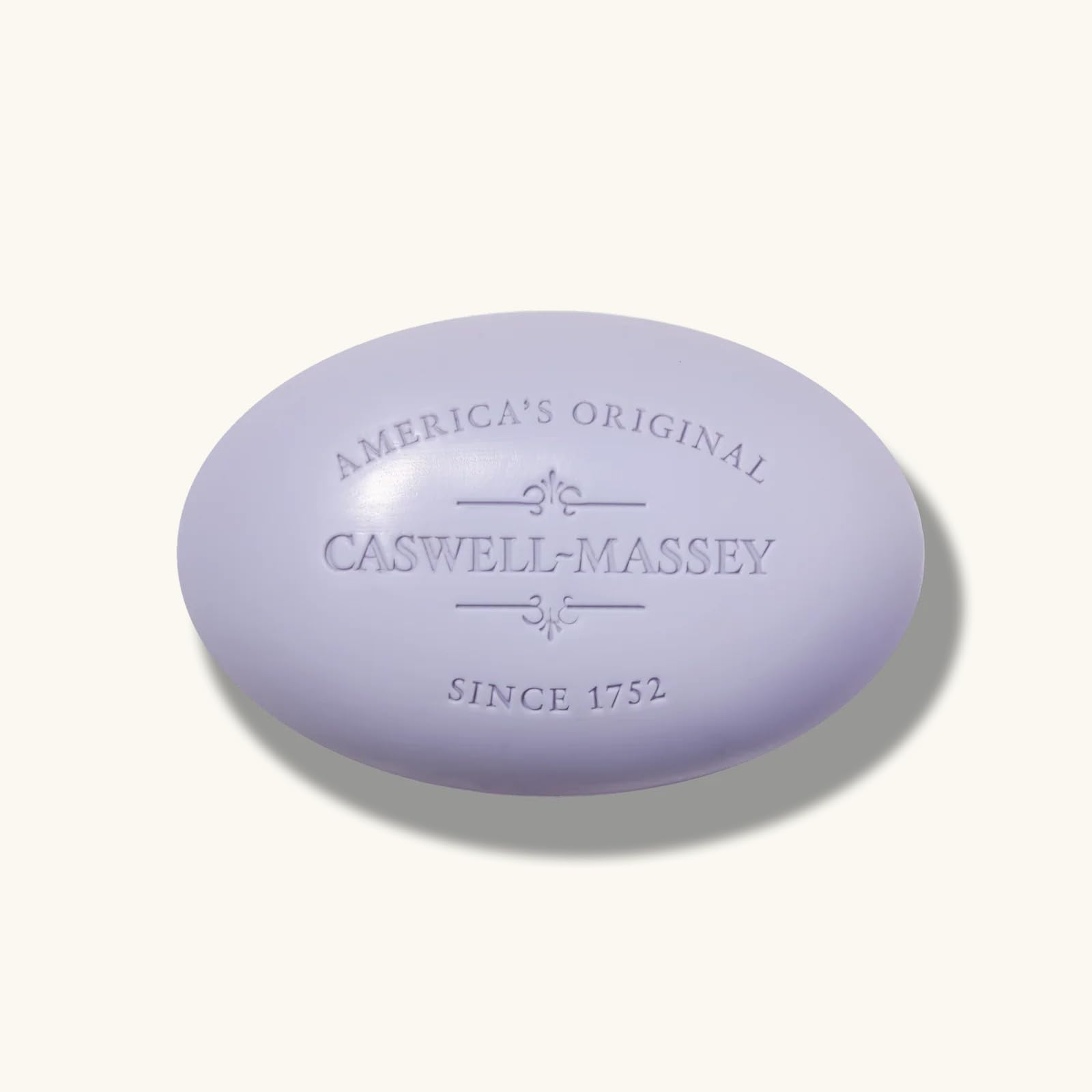 Caswell-Massey Lavender Natural Bar Soap (5.8 oz) | Moisturizing Triple-Milled Bath Bar for Face, Body & Hands