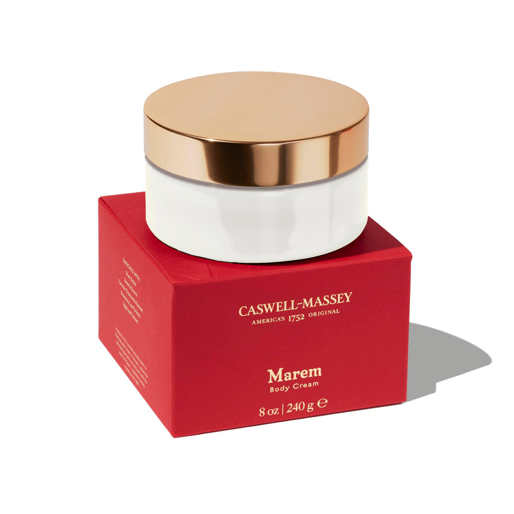 Caswell-Massey Marem Body Cream – Scented Moisturizer for Women, USA Made, 8 oz
