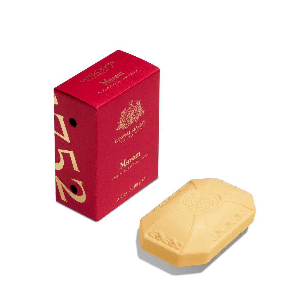 Caswell-Massey Marem Natural Bar Soap for Women — Moisturizing Plant-Based Body Soap, 3.5 oz