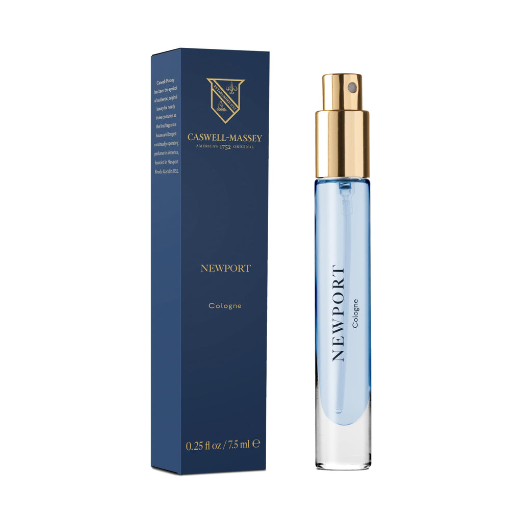 Caswell-Massey Newport Cologne Spray — Seaside Fougère with Mandarin, Balsam & Cedarwood | 0.25 oz Travel Size