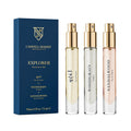 Caswell-Massey Sandalwood Explorer Discovery Set – Travel Fragrances for Men, 3 x 0.25 oz, Made in USA