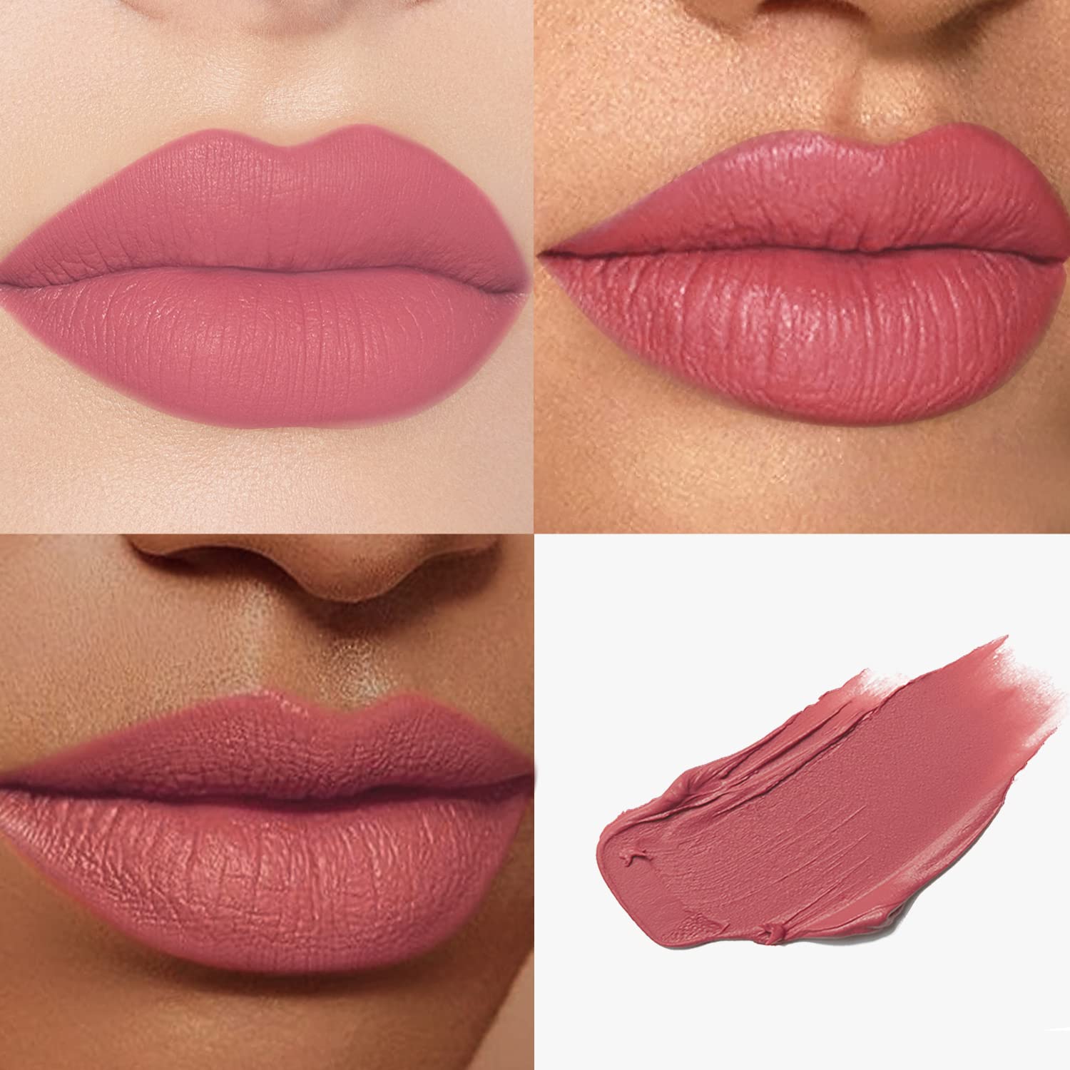 Catkin Semi-Matte Lipstick – Hydrating High-Impact Color (Shade 166) with Vitamin E & Avocado Oil