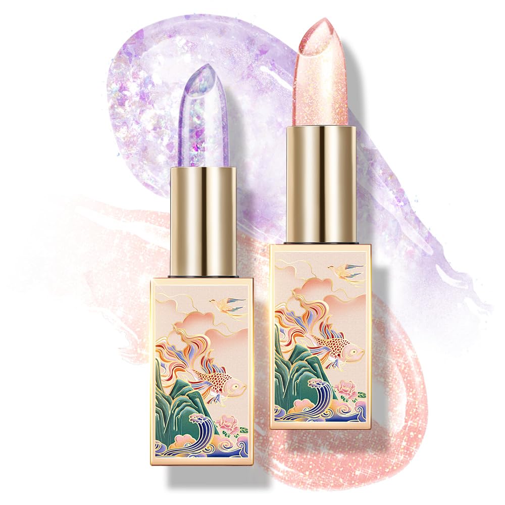 CATKIN Lip Balm Color-Changing Lip Moisturizer with Vitamin E - Ultra Hydration Duo (0.12 oz each)