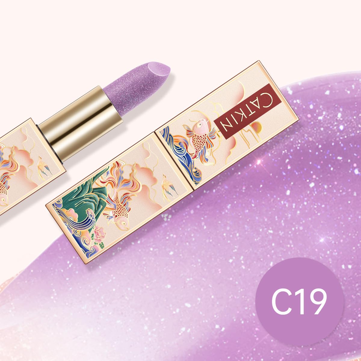 Catkin Tinted Lip Balm Glitter – Ultra Hydrating Lip Moisturizer with Vitamin E