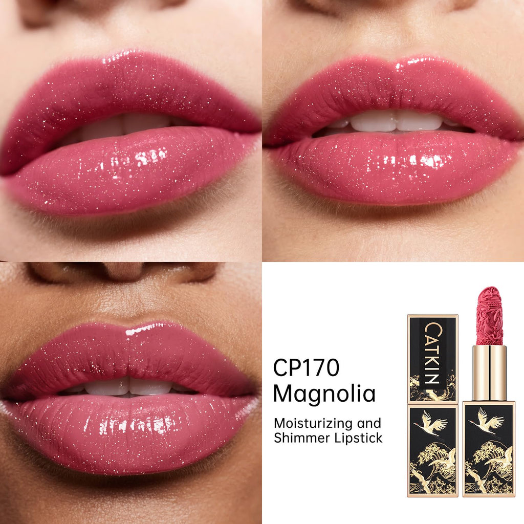 Catkin Moist Lipstick – Hydrating, High-Impact Color with Vitamin E & Avocado Oil (2pcs) 07