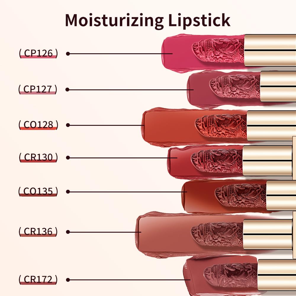 Catkin Moist Lipstick – Hydrating, High-Impact Rose Glow (136)