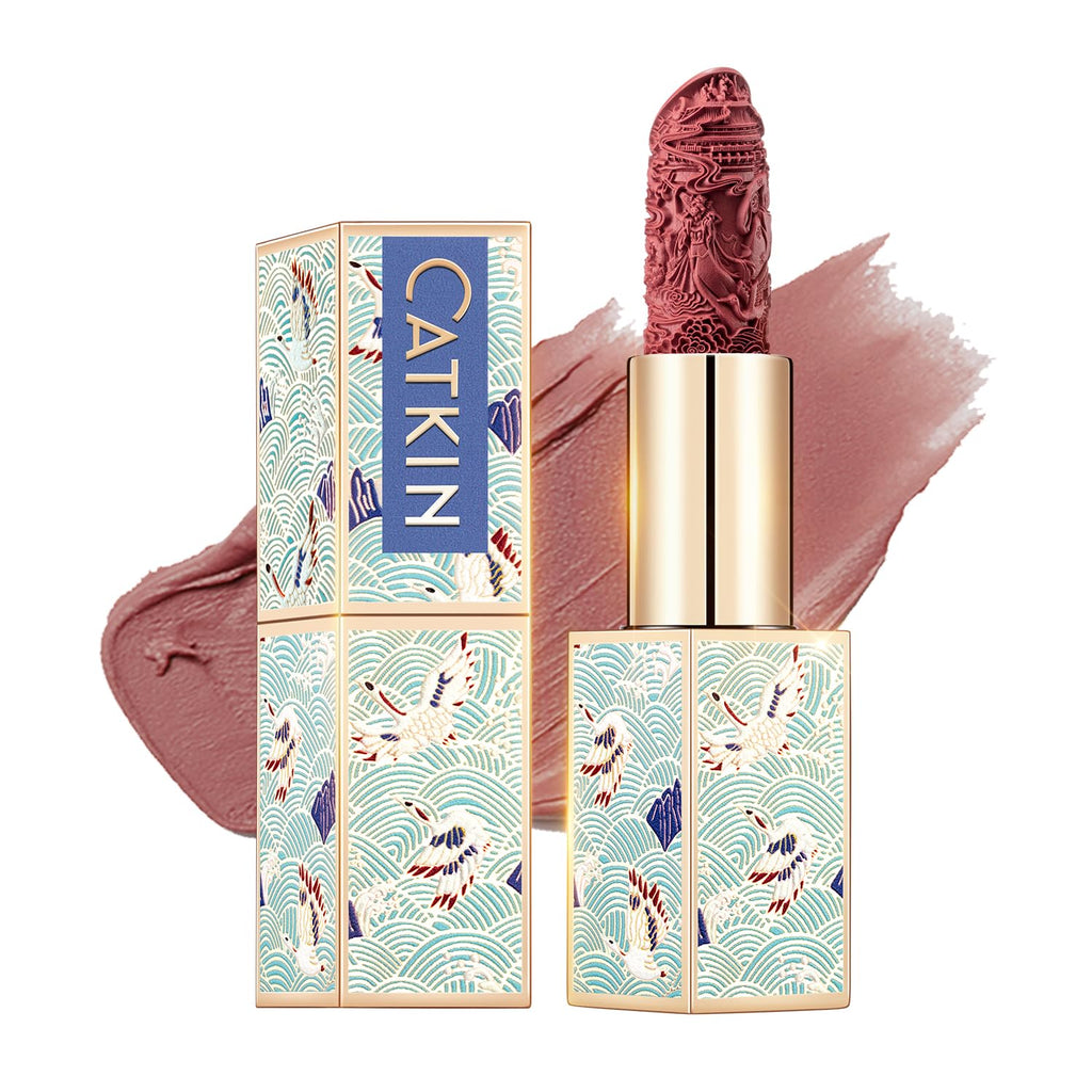 Catkin Moist Lipstick – Hydrating Matte Lip Color with Vitamin E & Avocado Oil (168)