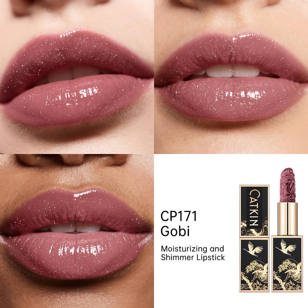 Catkin Moist Lipstick – Hydrating, High-Impact Color with Vitamin E & Avocado Oil (2pcs) 07