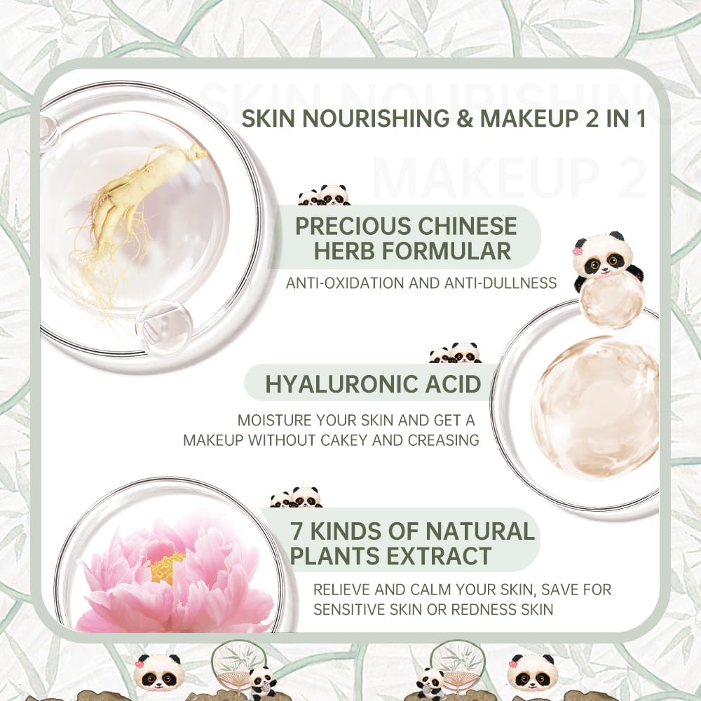 Catkin Panda Land Cushion Foundation — Hydrating, Buildable Coverage for Sensitive Skin