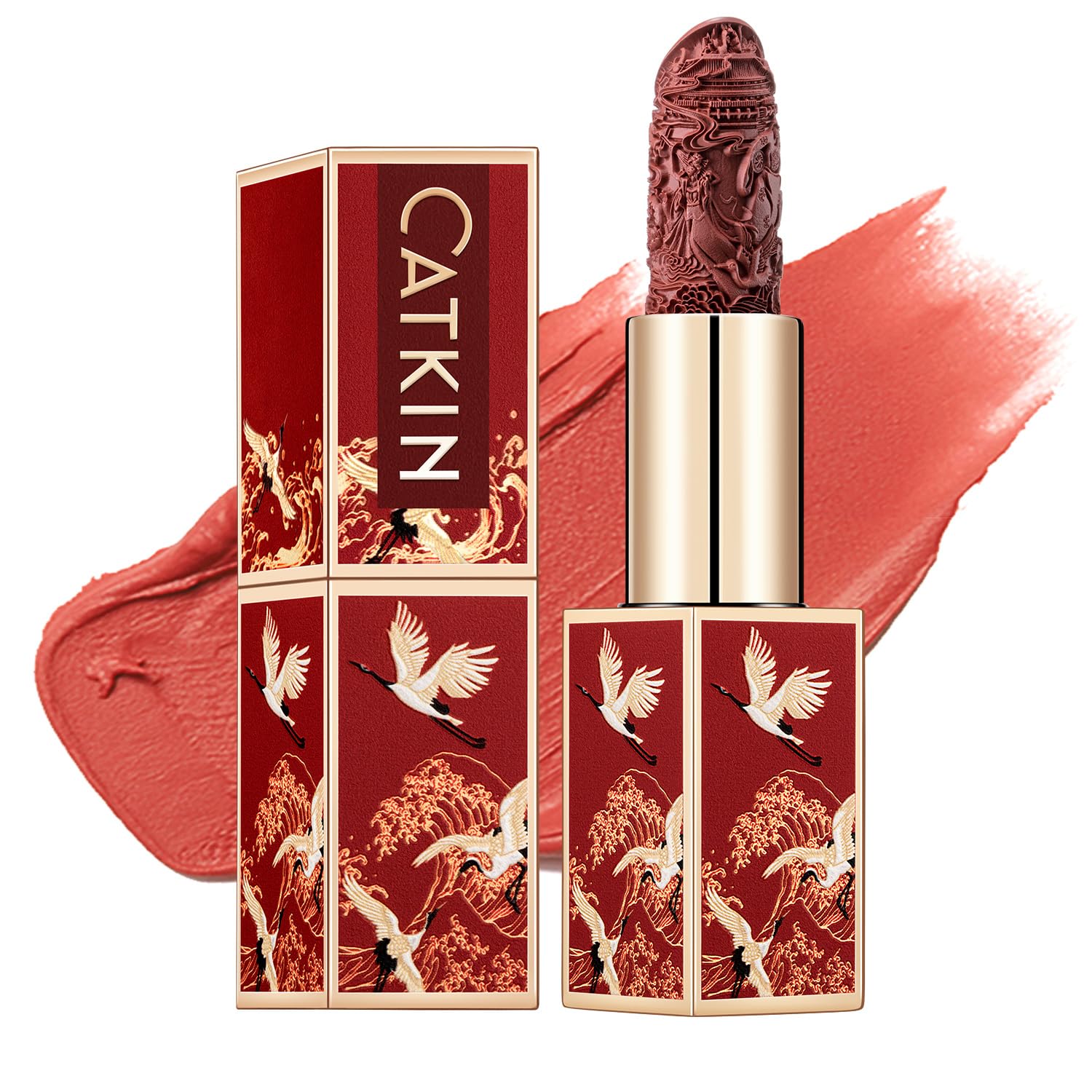 Catkin Rouge Matte Lipstick – Nude, Waterproof & Long-Lasting (CO137)