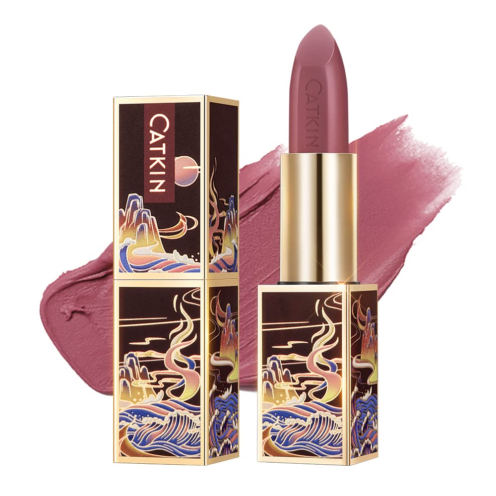 Catkin Semi-Matte Lipstick 167 | Hydrating High-Impact Color with Vitamin E & Avocado Oil