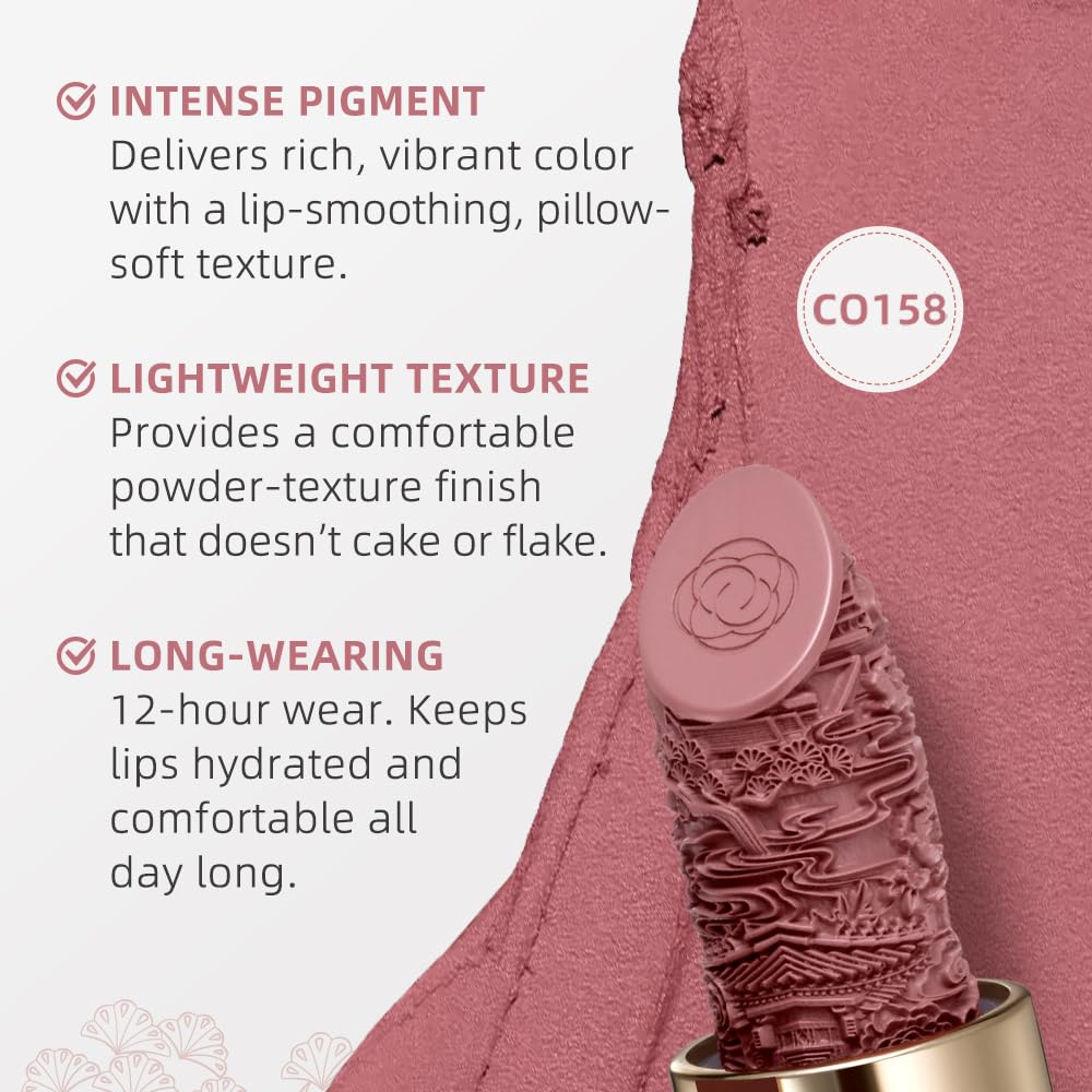Catkin Semi-Matte Lipstick – Hydrating Color with Vitamin E & Avocado Oil