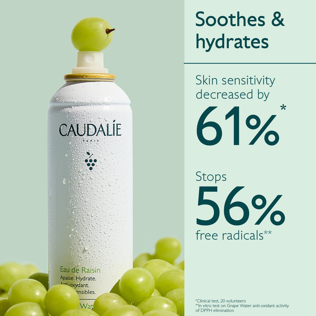 Caudalie Grape Water Moisturizing Mist – 200 mL | Instant Hydration